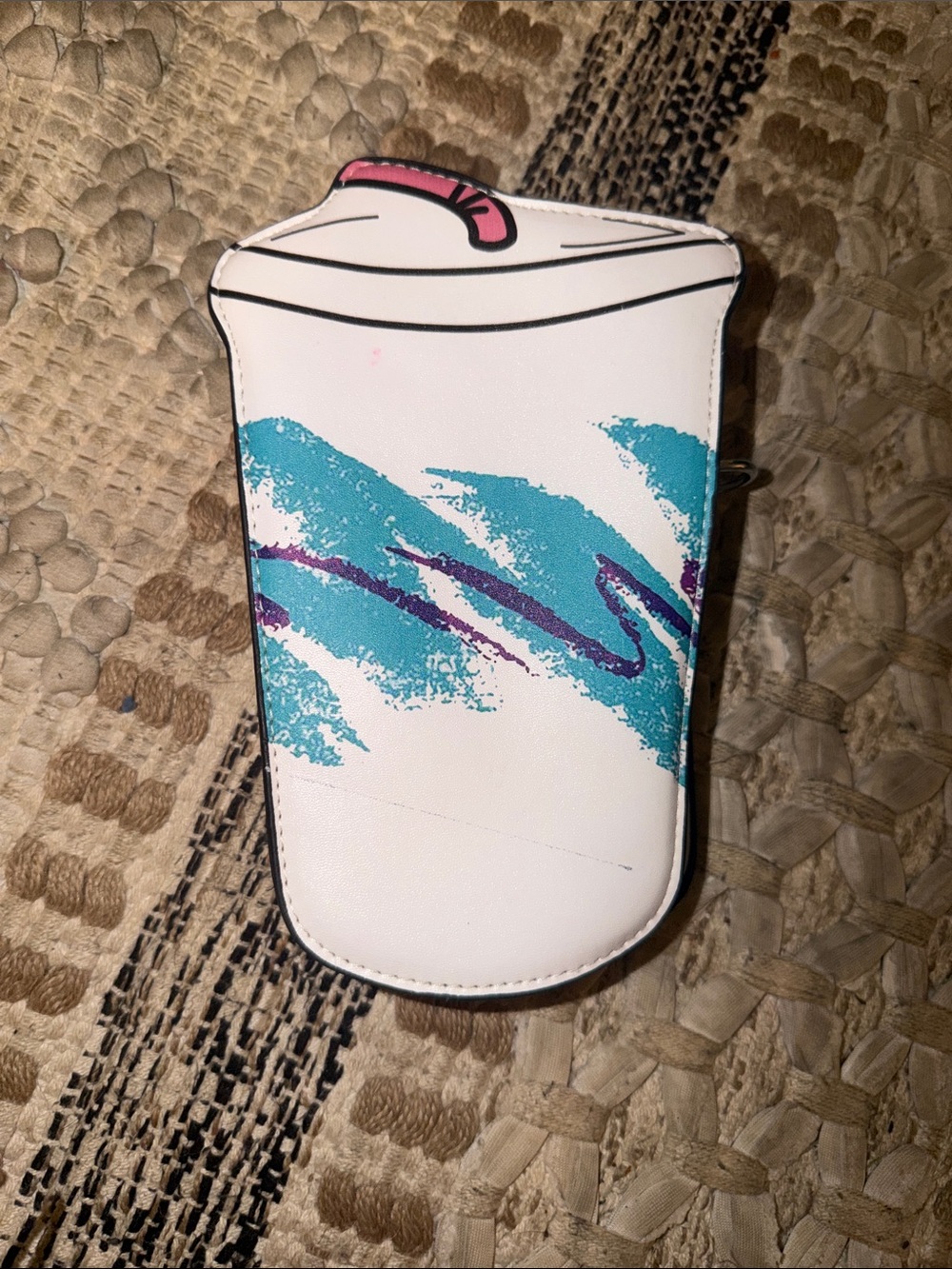 90’s vintage to-go cup purse/clutch 90s Styrofoam cup purse